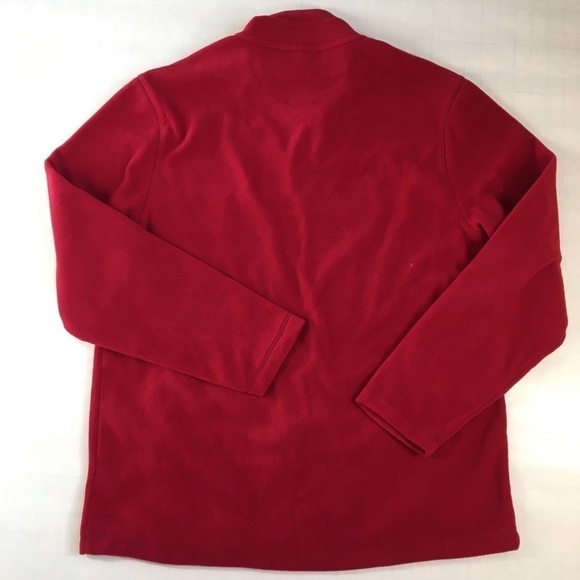 Club Room Men's Red Stretch 1/4-Zip Fleece Sweatshirt Size Large - Picture 2 of 12